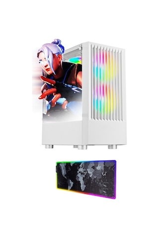 Ramtech Lyra X110 i7-4770 16 GB 480 GB SSD 8 GB RX580 Free Dos Masaüstü Oyuncu Bilgisayarı