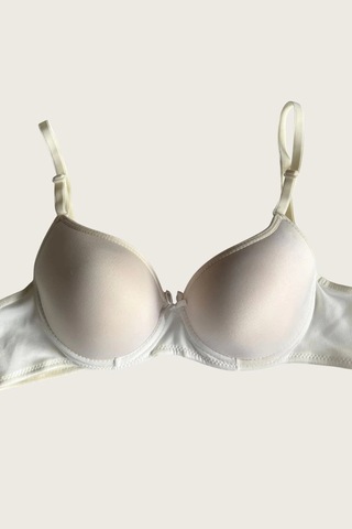 Mikro Kumaş İçi Boş Balenli Günlük Tek Desteksiz Sütyen Ten