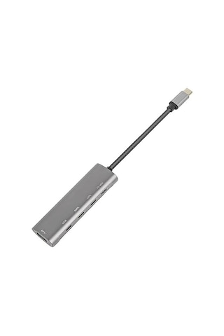 Apple Uyumlu MacBook Şarj Uyumlu Type-c Destekli 60w Pd Tüm Bilgisayarlar İçin Şarj Uyumlu 5 İn 1 Hub Dönüştürücü