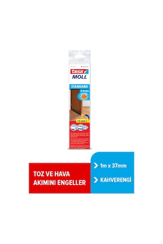 Tesamoll Kapı Altı Hava Akımı Önleyici Fırça, Standart , Kahverengi, 1m X 37mm Diğer