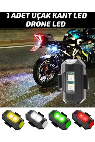 7 Renkli Rgb Led Motosiklet Uyarı Kaza Önleyici Mini Pilli Sinyal Led Drone Led Uçak Kanat Led Sts Oto Aksesuar