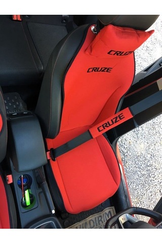 Chevrolet Cruze Nakışlı Ön İkili Oto Koltuk Minderi 2 Adet Boyun