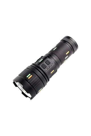 F.b.ı Pro F-3001 Alüminyum Tg Led Güç Göstergeli Type-c Şarjlı El Feneri 100 W Çok Renkli