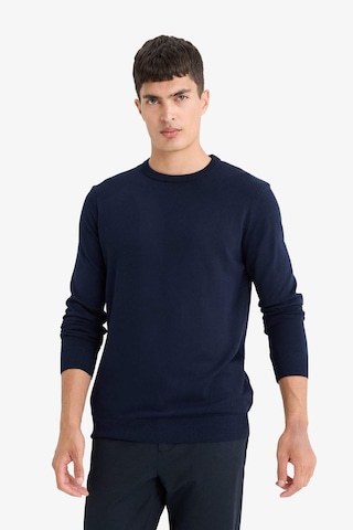 Defacto Regular Fit Bisiklet Yaka Basic Düz Premium Triko Kazak A5268ax25aunv64 Lacivert
