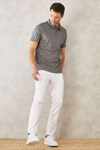 AC&Co / Altınyıldız Classics Erkek Sıyah Polo Yaka Cepli Regular Fit Geniş Kesim Düz Tişört Siyah