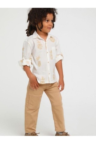 Jack Lions Erkek Çocuk Gabardin Yan Cepli Pantolon-14560 Camel