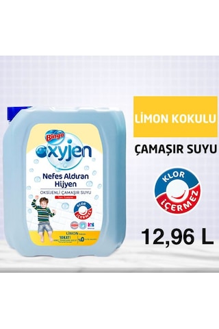 Bingo Oksijen Limon Kokulu Çamaşır Suyu 4 x 3240 ML