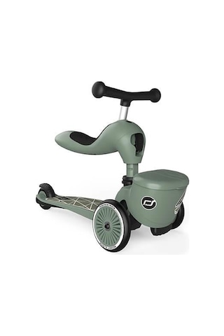 Scoot And Ride Highwaykick 1 Lifestyle Scooter - Green Lines 210621-96604 Haki