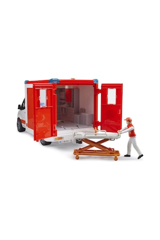 Bruder Mercedes Benz Sprinter Sirenli Ambulans ve Ekibi Br02676
