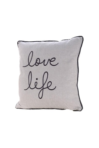 Doqu Home Love Life Kırlent 50 X 50 - Gri