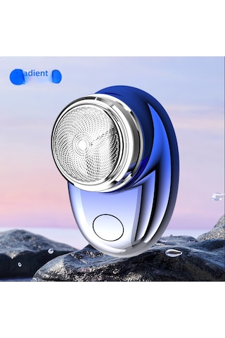 Mini Elektrikli Tıraş Makinesi, Taşınabilir, Su Geçirmez Mavi1