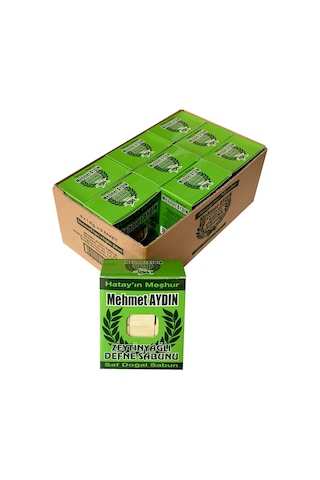 Mehmet Aydın Zeytinyağlı Defne Sabunu Yeşil 950 G x 9 Paket
