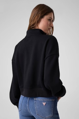 Guess Yarım Fermuarlı Siyah Kadın Sweatshirt W6yq05k3862