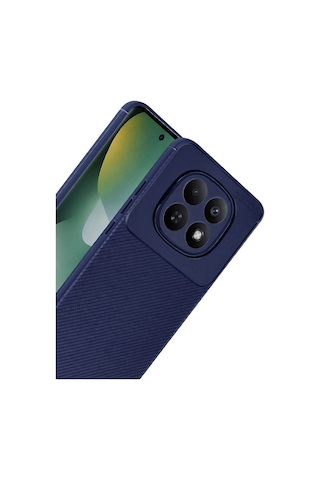 Redmi Note 15 Pro 4g Auto Focus Karbon Kapak Lacivert, İnce & Dayanıklı