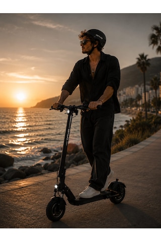 Onvo Ov-013 X-plus 2000 W Elektrikli Scooter Kasklı Siyah