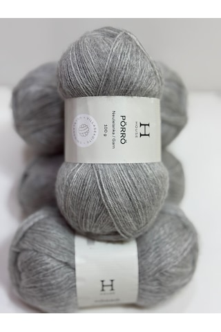 İhraç Fazlası Angora Lüks Örgü İpi 500gr - Açık Gri Melanj 195