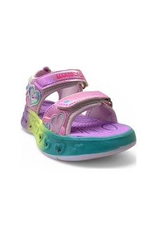 Marco Kids 207 Hafif Kız Çocuk Işıklı Rahat Sandalet Pembe