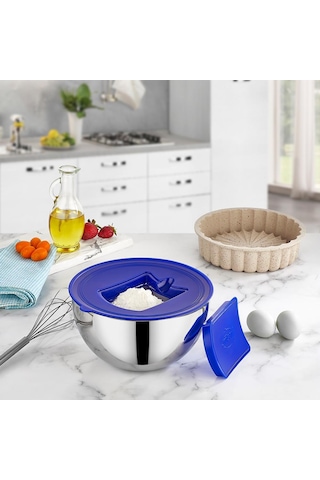 Gülsan Çelik Karıştırma Kabı Plastik Kapaklı 26 Cm