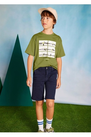 Erkek Çocuk Twill Şort Lacivert 6206 Lacivert