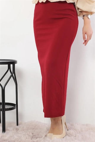Bav Butik Ayvitrin Kadın Kalem Etek Bordo