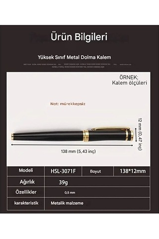 Gümüş Tonlu Paslanmaz Çelik Dolma Kalem, Doldurulabilir, Lüsk Hediyelik Dolma Kalem Çok Renkli