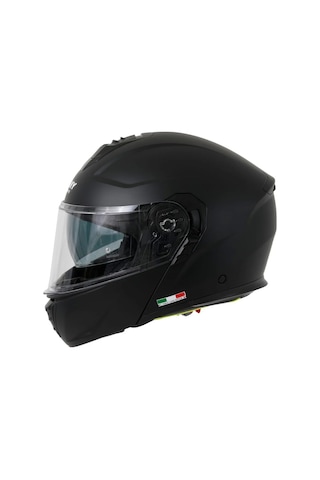 Sway Sw 917 Solid Flip Up Çene Açılır Kask Mat Siyah