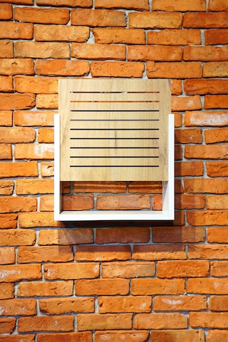 Modem Saklama Kutusu Sürgülü Yukarı Açılır 35y 40g Çizgili Meşe