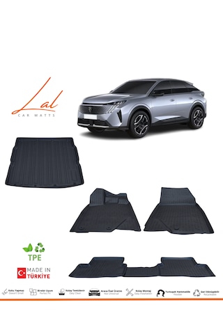 Peugeot 3008 Hybird 3d Havuzlu Paspas Alt Bagaj Havuzu Seti 2024+