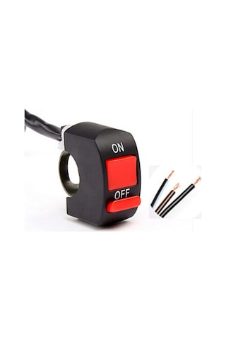 Motosiklet Açma Kapama Düğmesi 3 Kablolu On Off Switch Çok Amaçlı