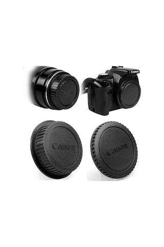 Canon Makine Uyumlu Body Kapağı ve Lens Arka Kapağı