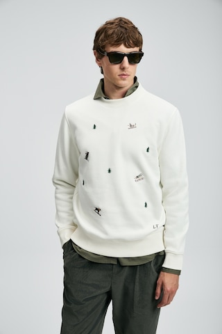 Lufian Noel Erkek Sweatshirt Kırık Beyaz Kırık Beyaz 112030188100510 Beyaz