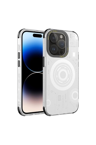 Apple Uyumlu iPhone 14 Pro Max Kılıf Zore Wireless Şarj Özellikli Desenli Hot Kılıf