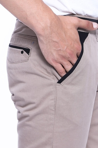 Garnili Cepli Desensiz Slim Fit Açık Bej Erkek Pantolon - Wessi Bej