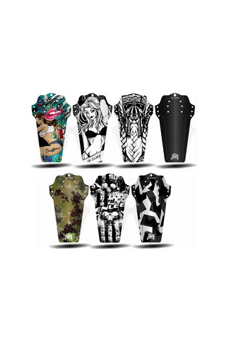 Folinda 7'li Bisiklet Çamurluk Seti - Pp5 Malzeme, Ön/arka Çatal Uyumlu, Kir Ve Su Engeli, Kolay Kurulum Çok Renkli