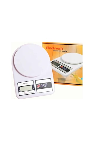 Dijital Mutfak Tartısı 10 Kg Lcd Ekran Hassas Çok Renkli