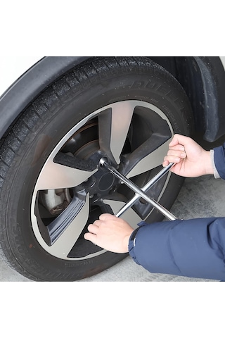 Tüm Otomobiller Için 4 Farklı Ölçüde Bijon Anahtarı -17-19-21-23