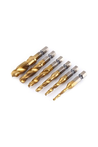 Çok Amaçlı Matkap Uçlu Delme Ve Diş Açma Kılavuz Seti 3-4-5-6-8-10 Mm Dmx4764