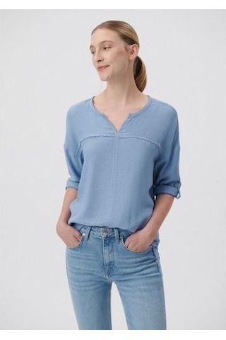 Uzun Kollu Bluz-koyu Sis Mavi