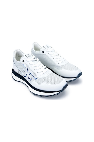 Fabi Erkek Hakiki Deri Beyaz/mavi Sneakers & Spor Ayakkabı 510 Fu0876b Erk Ayk Y24 Bıanco/blu Çok Renkli