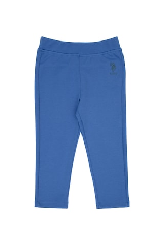 U.S. Polo Assn. Kız Çocuk İndigo 3/4 Boy İnterlok Tayt 50306792-VR028