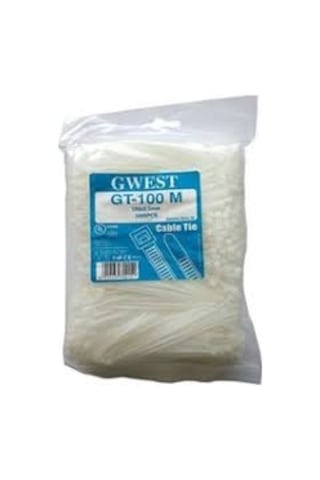Gwest Kablo Bağı Plastik Cırt Kelepçe YKB-100 x 2.5 1000 Adet