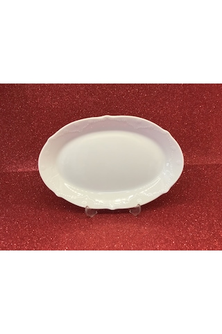 Porland Porselen Queen Beyaz 23 Cm Kayık Tabak 2 Adet