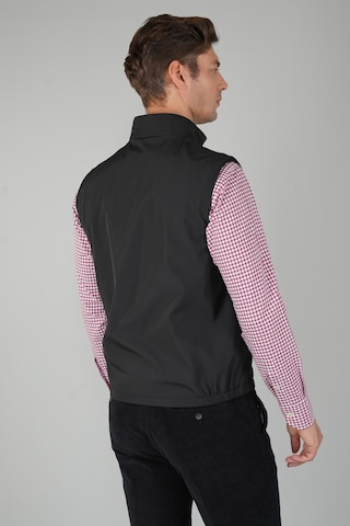 Bisse Siyah Polo Yaka Cepli Polyester Kışlık Erkek Yelek Ylk24k24001 D99 Siyah