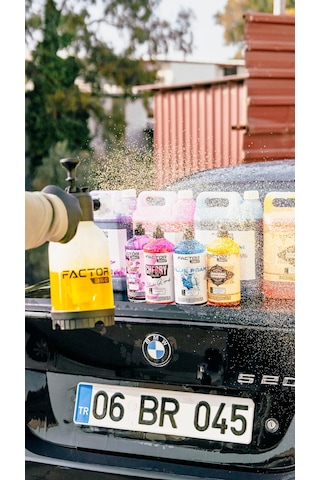 Factor360 Yellow Foam Sarı Renkli Oto Yıkama Köpüğü Oto Şampuan 1:15 Konsantre 5 L