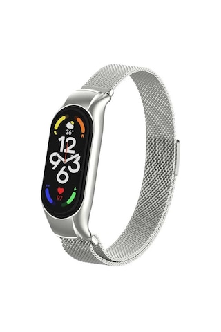 Xiaomi Uyumlu Mi Band 7 Kordon Milano Loop Metal Kordon