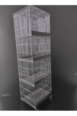Çotanaklar Kafes Dört Katlı Üretim Kafesi Salma 40 x 32 x 131 CM