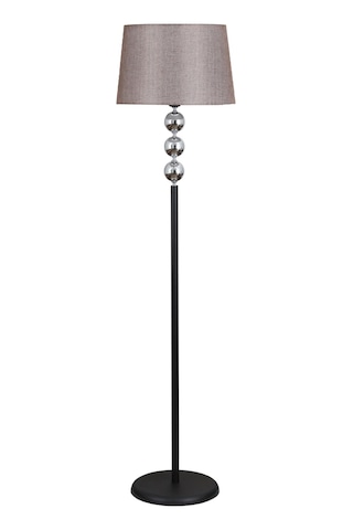 Silva Siyah Krom Metal Lambader Koyu Kahve Konik Şapka Modern , Yatak Odası, Salon Lambader Çok Renkli