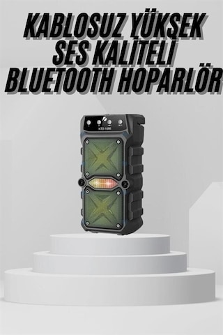 Northcity Kts 1096 Bluetooth Hoparlör - Yüksek Ses Kaliteli Büyük Boy Ses Bombası