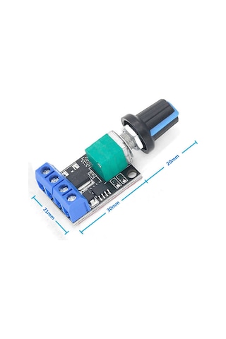 5V/16V 10A Mini DC Motor Sürücü Hız Kontrol Devresi 0-100% Pot Kontrollü Pwm Açma Kapama Butonlu