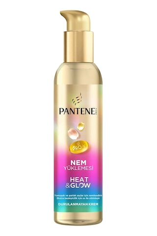 Pantene Nem Yüklemesi Heat & Glow Durulanmayan Krem 135 Ml